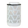 Triangle Cutout Cylindrical Metal Lantern Candle Holder 24cm