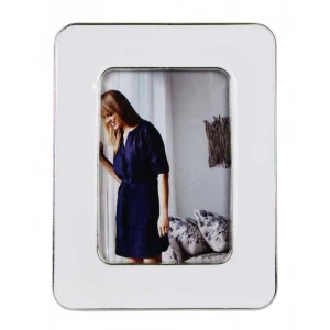 Glossy White Round Edge Photo Frame