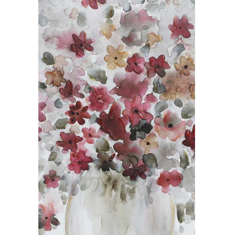 Flowers In Vase Stretched Canvas 60cm X 90cm