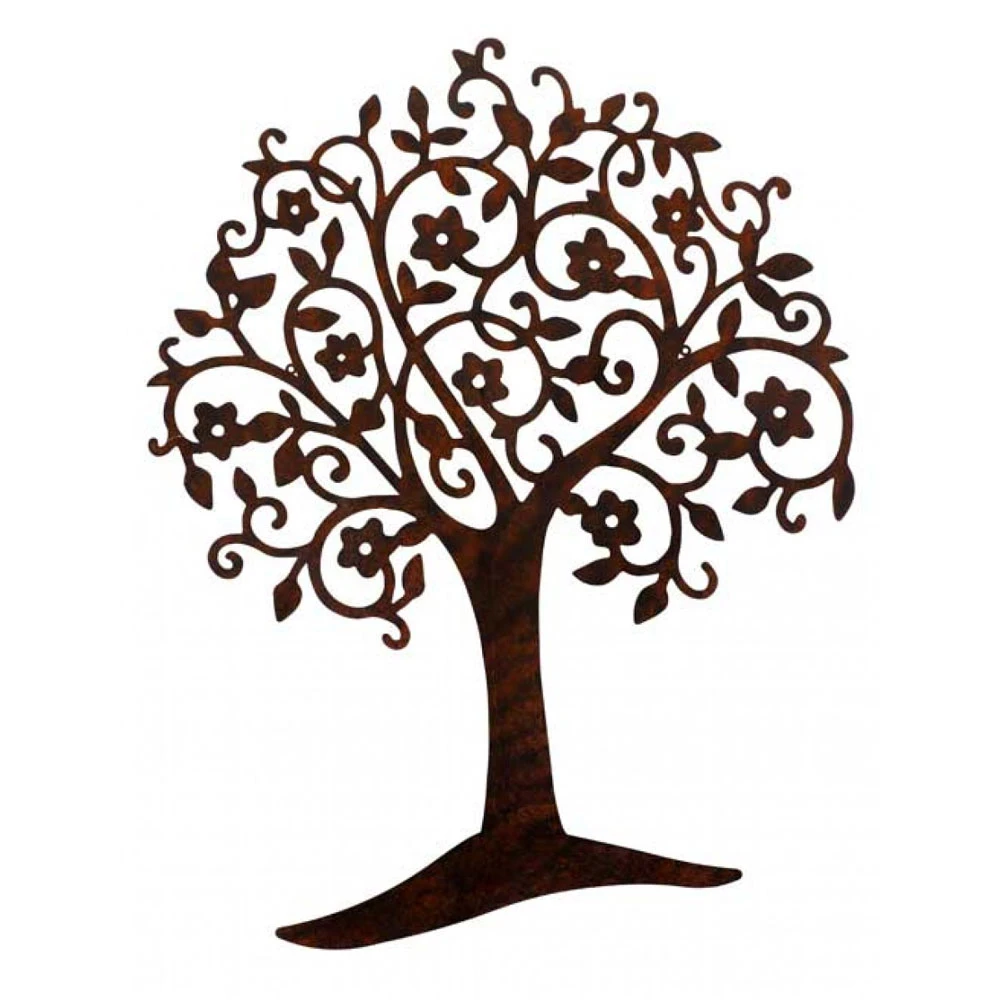 Tree Cut Out Metal Wall Decor