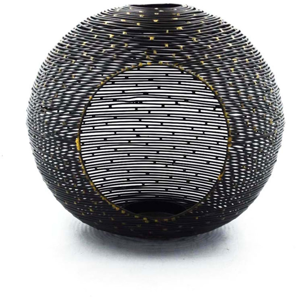 Spherical Moroccan Metal Candle Holder 13cm
