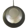 Grey And Silver Metal Hanging Tealight Candle Holder
