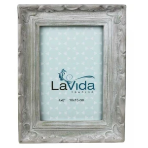 Grey Swirl Design Photo Frame