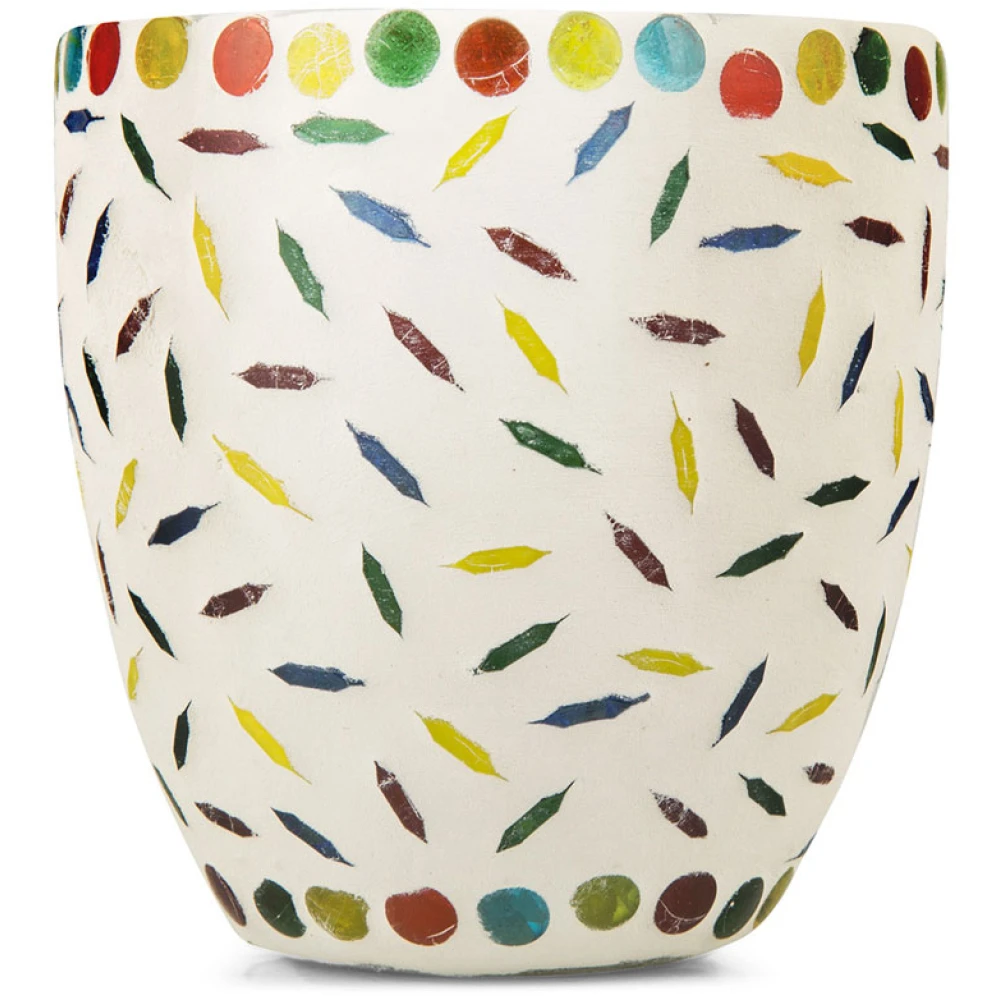 Multi Colour Specks Tealight Candle Holder 9cm