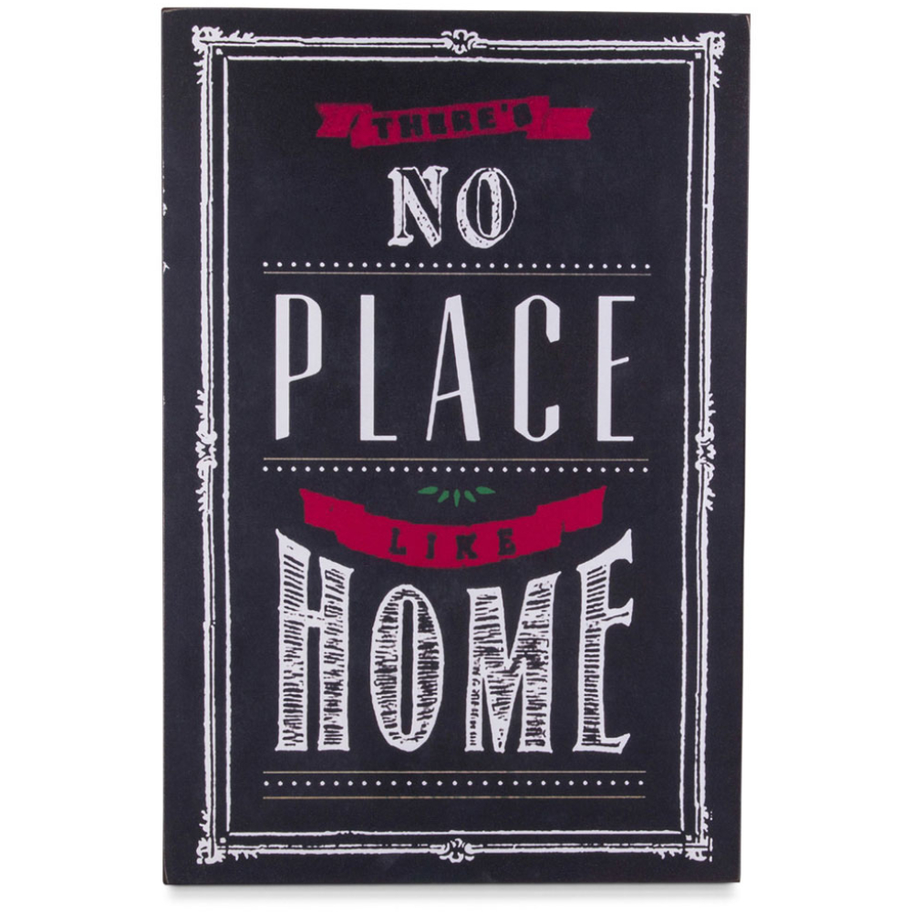 No Place Like Home Wooden Wall Sign 40cm X 60cm