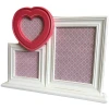 3 In 1 Photo Frame – White With Pink Love Heart
