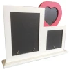 3 In 1 Photo Frame – White With Pink Love Heart