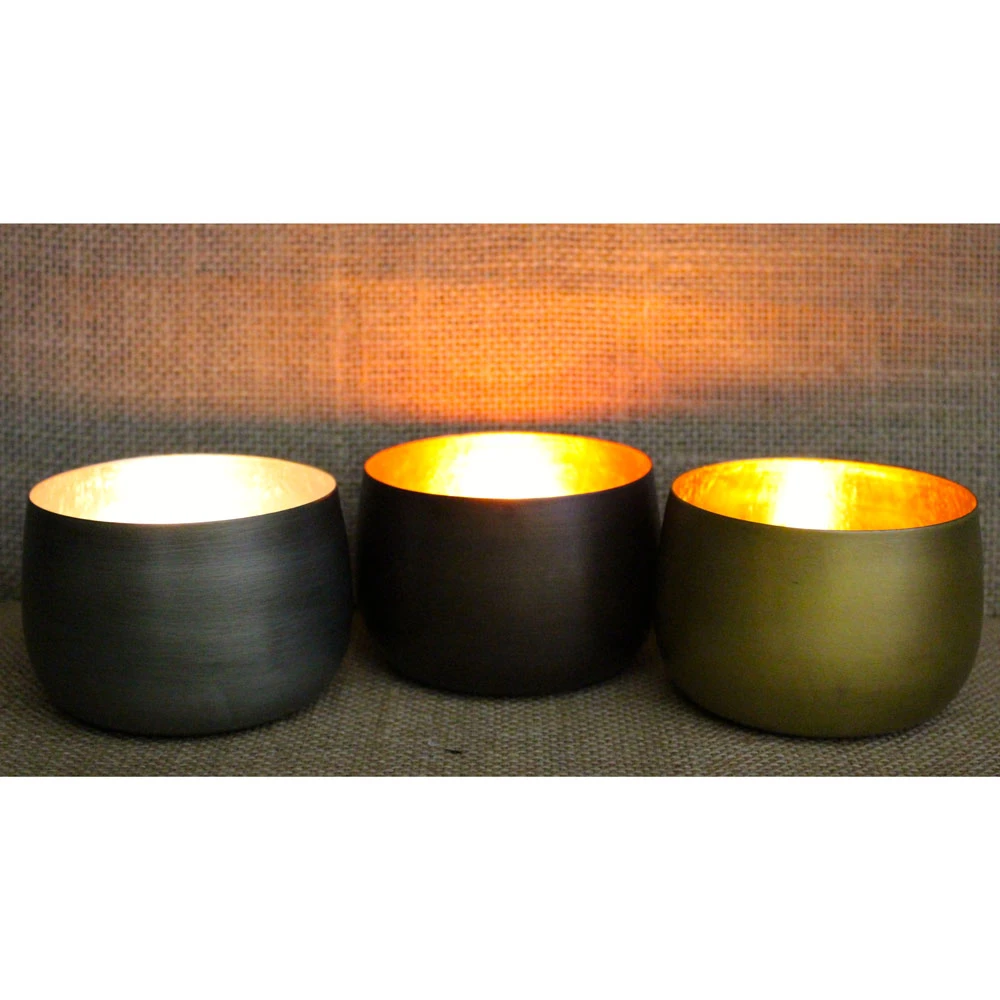 Metal Bowl Tealight Candle Holder
