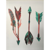 Multicoloured Arrows Print Framed Canvas 40cm X 60cm