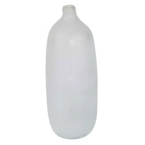 Translucent Snow White Glass Vase – 20cm