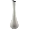 Silver And White Metal Bud Vase 38cm