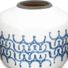 Blue & White Ceramic Bowl Vase