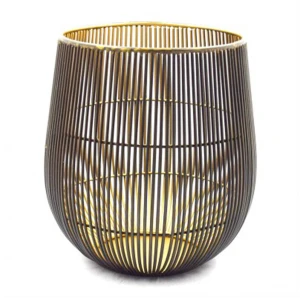 Cage Pattern Metal Decorative Hurricane Candle Holder