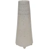 Glossy White obelisk Ceramic Vase