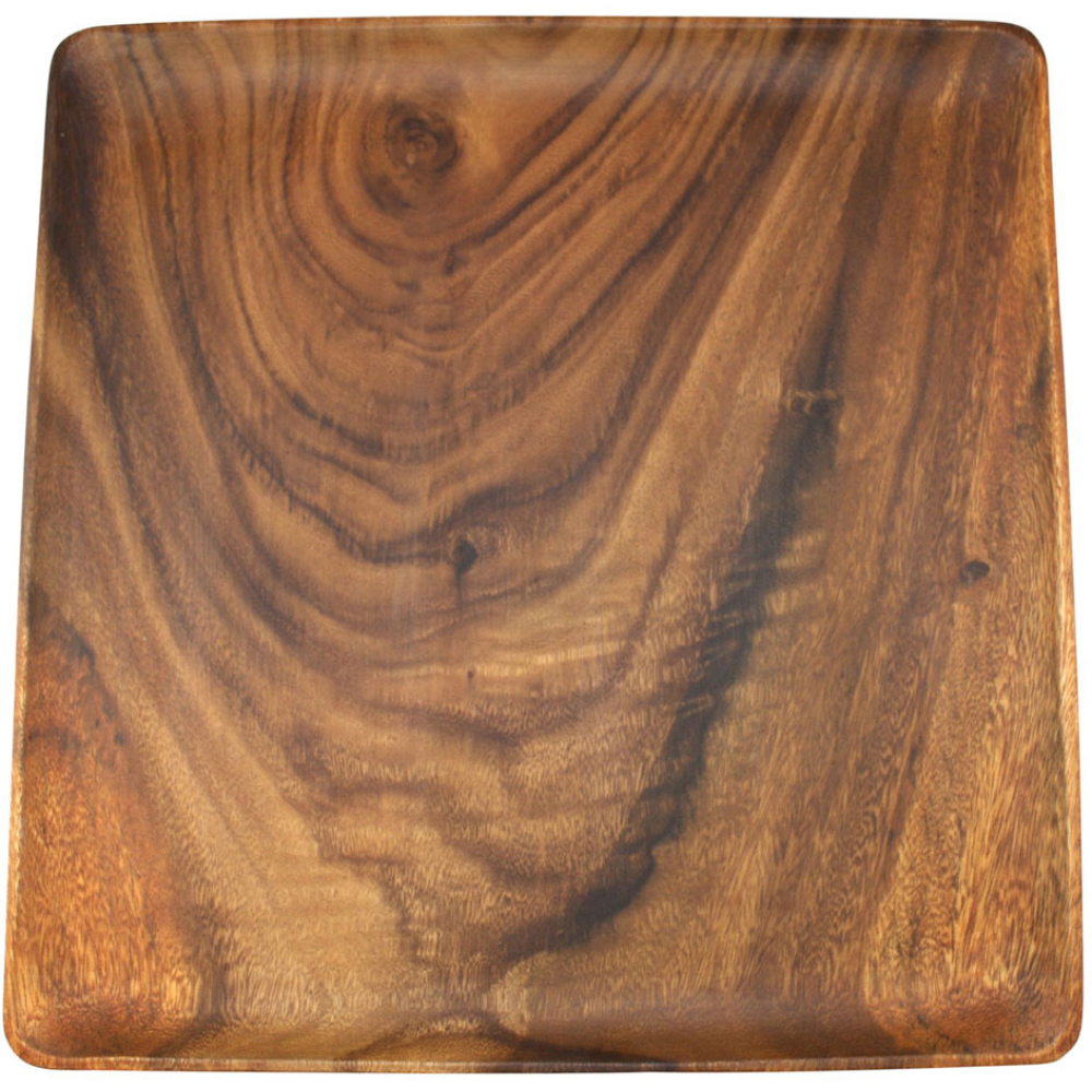 Acacia Square Wooden Plates