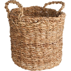 Seagrass Round Basket With Handle – Set Of 3