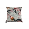 Cherry Blossom Birds Cotton Cushion Cover With Insert 45cm X 45cm