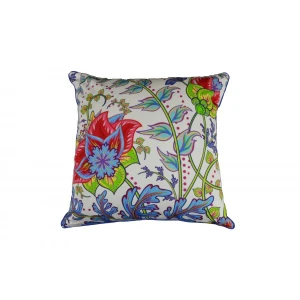 Multicolour Floral Cotton Cushion Cover With Insert 45cm X 45cm