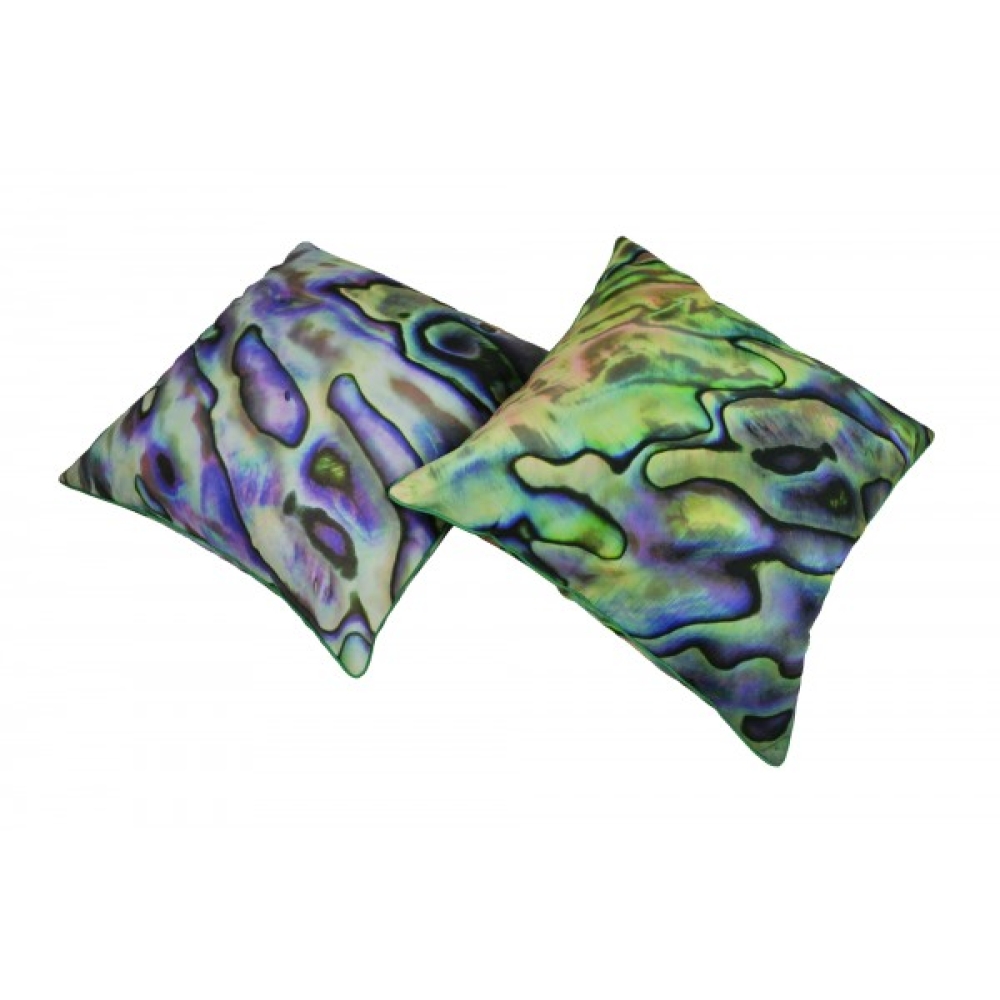 Paua Shell Purple Cotton Cushion Cover With Insert 45cm X 45cm