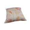 Peach Feathers Cotton Cushion Cover With Insert 45cm X 45cm