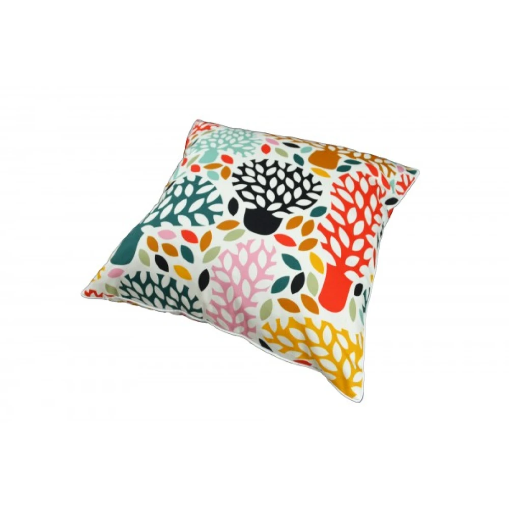 Multicolour Trees Cotton Cushion Cover With Insert 45cm X 45cm