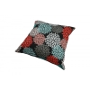 Dahlia Flowers Cotton Cushion Cover With Insert 45cm X 45cm
