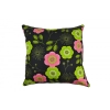 Skandi Green & Pink Flowers Cotton  Cushion Cover With Insert 45cm X 45cm