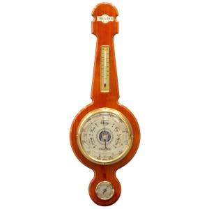 Cobb & Co. Large Banjo Wooden Barometer – Glossy Oak 79cm