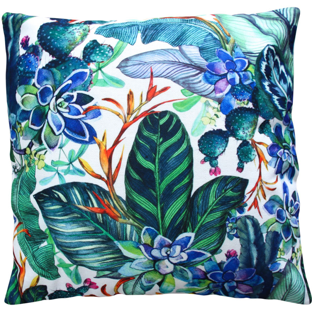 Rain Forest Print Cushion Cover With Insert 50cm X 50cm – Set Of 2
