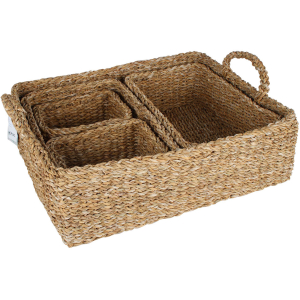 Lennox Jute Storage Baskets – Set Of 5
