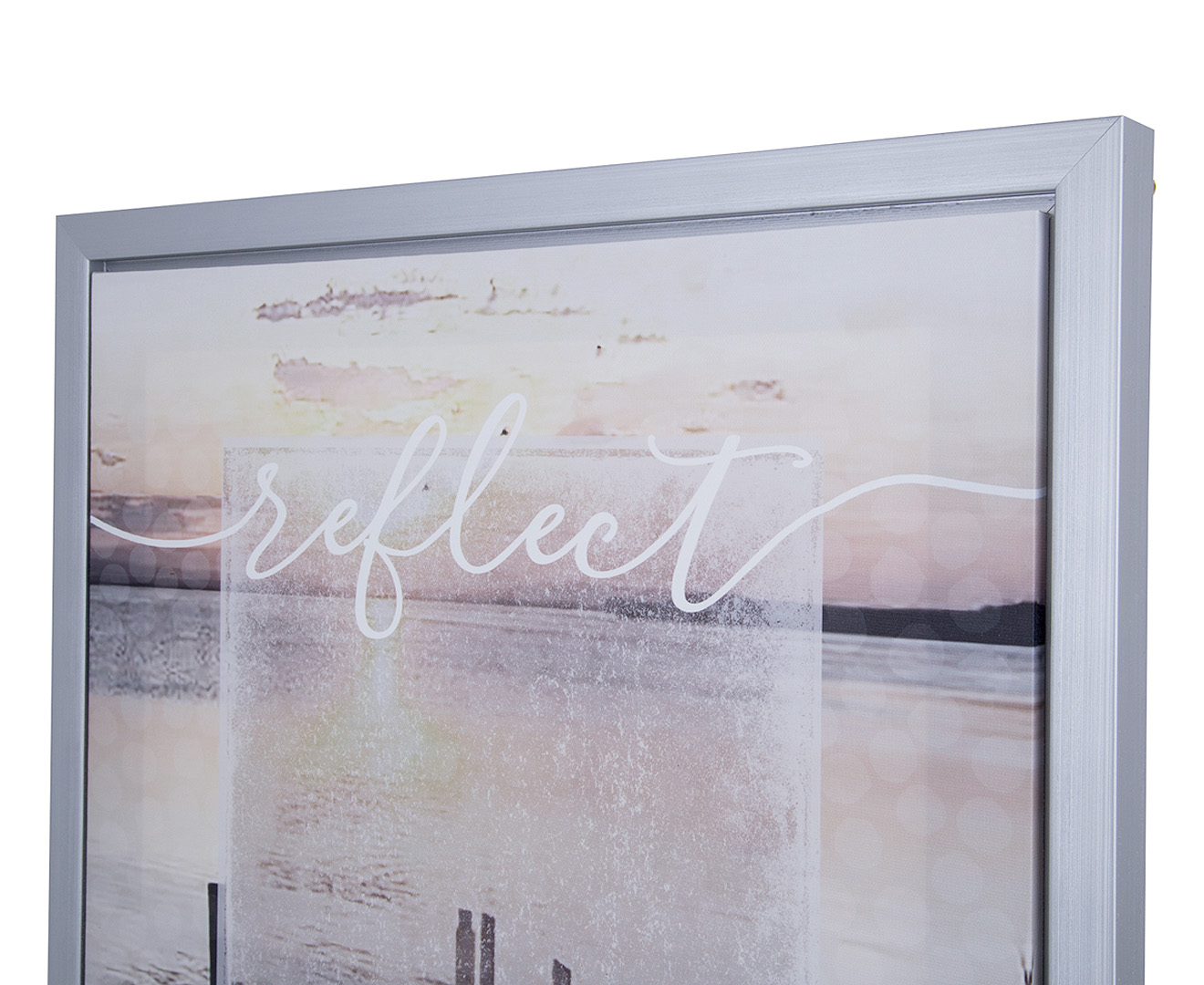 Calm Sea 'Reflect' Framed Canvas Wall Art 45cm X 65cm