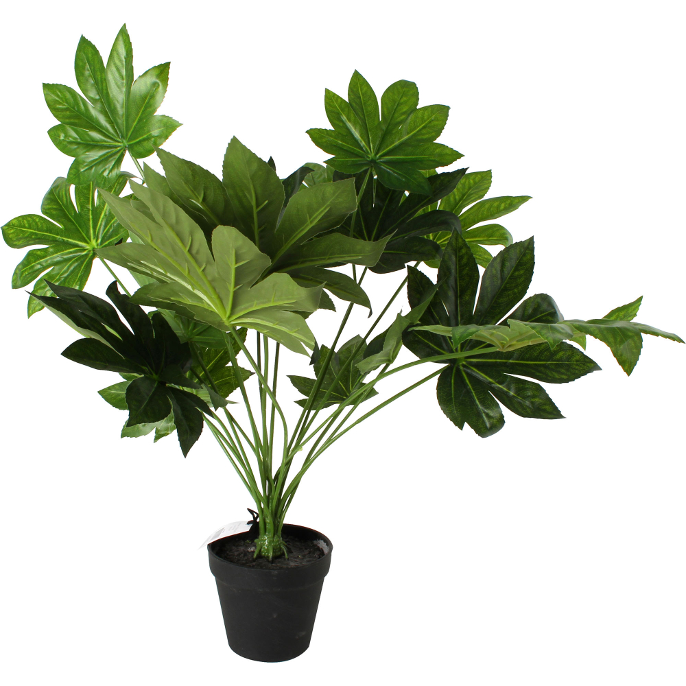 Artificial Japan Fatsia Leaves Plant In Pot 60cm