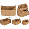 Bondi Seagrass Rectangle Kitchen Baskets – Set Of 3