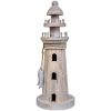 Whitewash Wooden Nautical Lighthouse Decor – 31cm