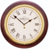 Cobb & Co. Railway Wooden Wall Clock – Satin Mahogany Roman 32cm