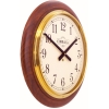 Cobb & Co. Railway Wooden Wall Clock – Satin Oak Arabic 40cm