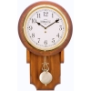 Cobb & Co. Pendulum Chime Wooden Wall Clock – Satin Oak Arabic 55cm