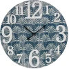 Large Round 58cm French Palm Raised Numbers Wall Clock