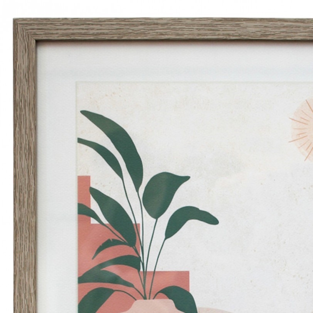 Plant In Vase Framed Print Wall Art 40x50cm