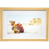 Colourful Camel Framed Print Wall Art 35x50cm