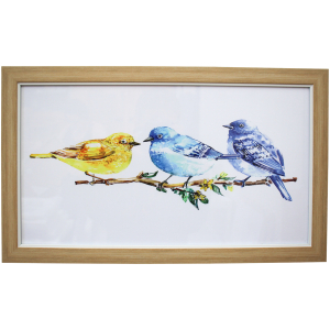 Spring Birds Framed Print Wall Art 30x50cm