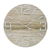 Large Round 58cm Whitewashed Stripes Wall Clock