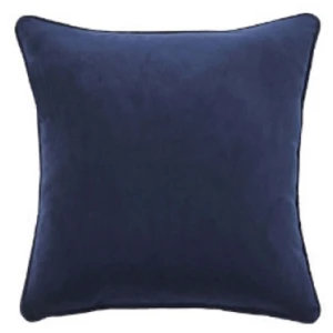 Navy Blue Velvet Square Cushion