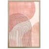 Arc Blush Framed Wall Print With Glass 50x70cm