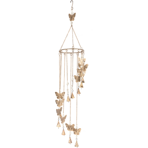 Butterfly Beads & Bells Hanging Chime 90cm