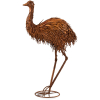 X-large Rusty Brown Mum Emu Metal Sculpture 88cm