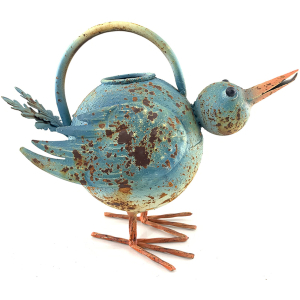 Rustic Decorative Bird Shaped Metal Watering Can