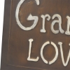 “grandchildren Loved Here” Metal Wall Sign 60cm – Rust
