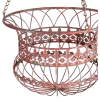 Antique Red Hanging Basket Pot Planters – Set Of 2