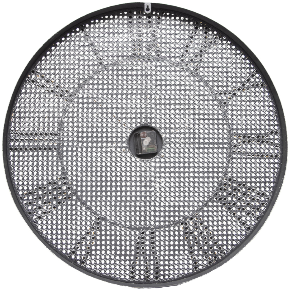 Large Round 70cm Mesh Pattern Metal Wall Clock